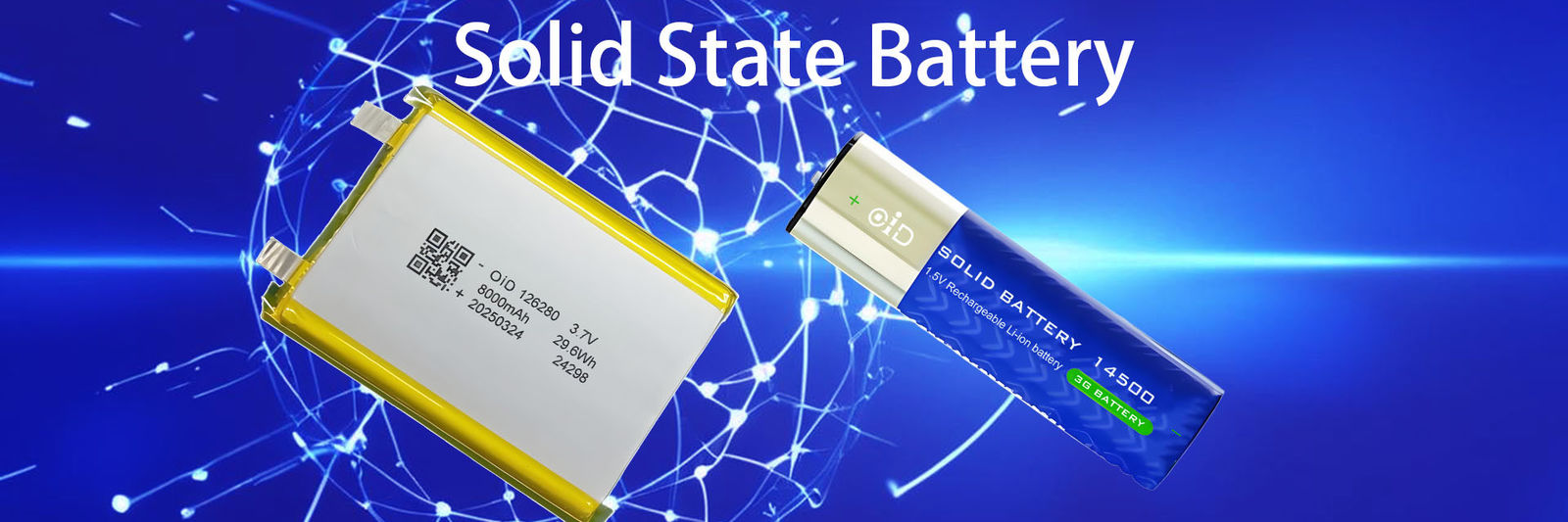 Customized Semi Solid State Battery 3.7V 8000mAh Battery 1C Discharge Current 600 Cycles