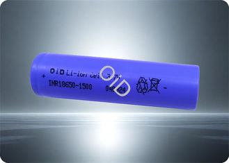 Lightweight 18650 1500mAh Battery 500 Cycles 3.7 V Rechargeable Battery 20A