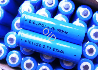 Long Cycle Life 14500 Battery Customized 3.7v 800mAh Lithium Battery