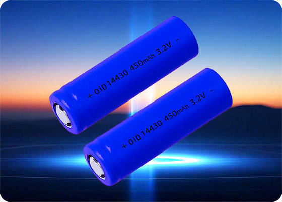 14430 LiFePo4 Battery 450mAh 1.4A Discharge 2000+ Cycles