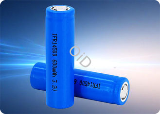 14500 LiFePo4 Battery 1.9Wh 3.2V 600mAh Rechargeable Battery 1.8A Discharge