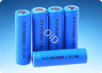 3.2 V 500mAh Rechargeable Battery 14500 LiFePo4 Lithium Battery 1.5A Discharge