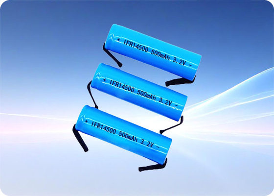 3.2V 500mAh LiFePo4 Rechargeable Battery 14500 1.5A Discharge
