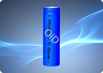 Long Cycle Life Lifepo4 3.2 V Battery 14500 650mAh Rechargeable Battery 1.95A Discharge