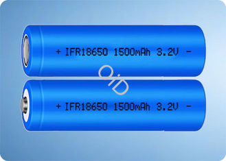 High Discharge LiFePo4 18650 Battery 3.2V 1500mAh Rechargeable Battery CE With 2000 Cycle Life