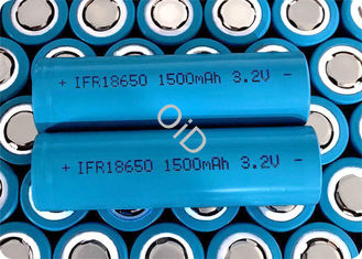High Discharge LiFePo4 18650 Battery 3.2V 1500mAh Rechargeable Battery CE With 2000 Cycle Life