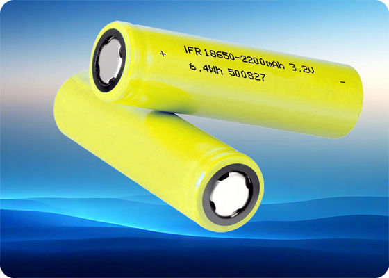 3.2V 2200mAh LiFePo4 Battery 6.6A Discharge 2000 Cycles