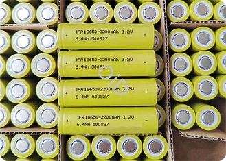 6.6A Discharge LiFePo4 Battery 3.2V 2200mah Rechargeable Battery 2000 Cycles
