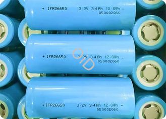 3400mAh 26650 Lithium Iron Phosphate Battery High Discharge Lithium Battery With 2000 Cycle Life
