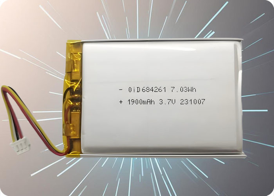 3.7V 2000mAh Rechargeable Lipo Battery 500 Cycles 1.5A Discharge