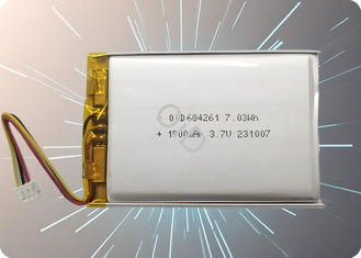 Customized 3.7 V 2000mah Lipo Battery 500 Cycles Compact Lipo Battery 1.5A Discharge