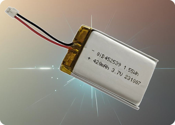3.7V 440mAh 1.5C Lithium Polymer Battery 500 Cycles