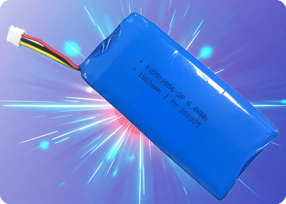 3.7V 1850mAh Lithium Polymer Battery with 800+ Cycles