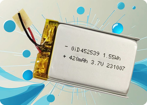 3.7V 440mAh Lithium Polymer Battery with 500 Cycles and 1.5A Discharge