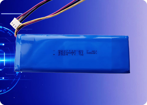 7.4V 4200mAh Lithium Polymer Battery 2C Discharge 500 Cycles