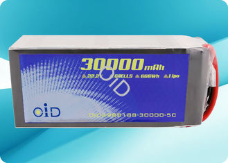 200 Cycles Drone Rechargeable Battery 22.2V 30000 mAh Battery 60A Continuous Discharge 200 Cycles