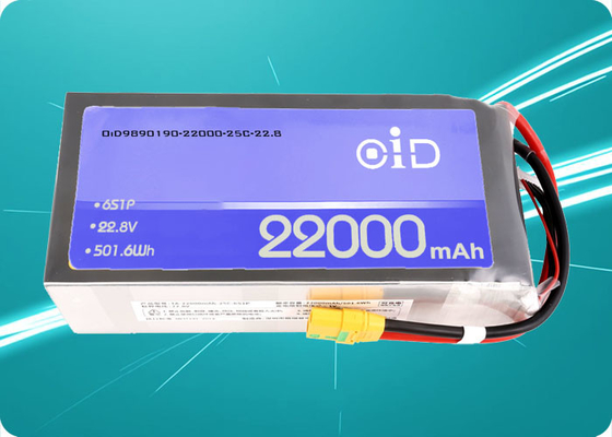 22.8V 22000mAh Drone Battery with 70A Discharge and 300 Cycles