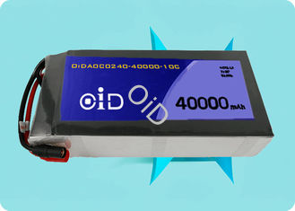 300 Cycles Drone Battery Customized 22.2V 40000 mAh Battery 60A Continuous Discharge