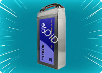 300 Cycles Drone Battery Customized 22.2V 40000 mAh Battery 60A Continuous Discharge