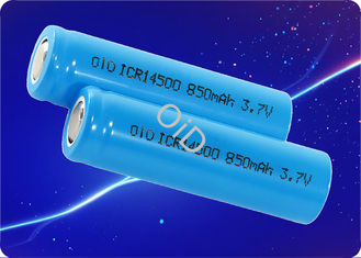High Energy Density 14500 Battery 0.85A 3.7 V 850mAh Battery Rechargeable