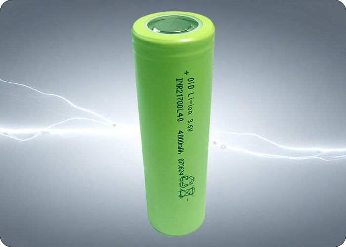 4000mAh 3.6V 21700 NCA Low Temperature Battery 40A 600 Cycles High Discharge Power