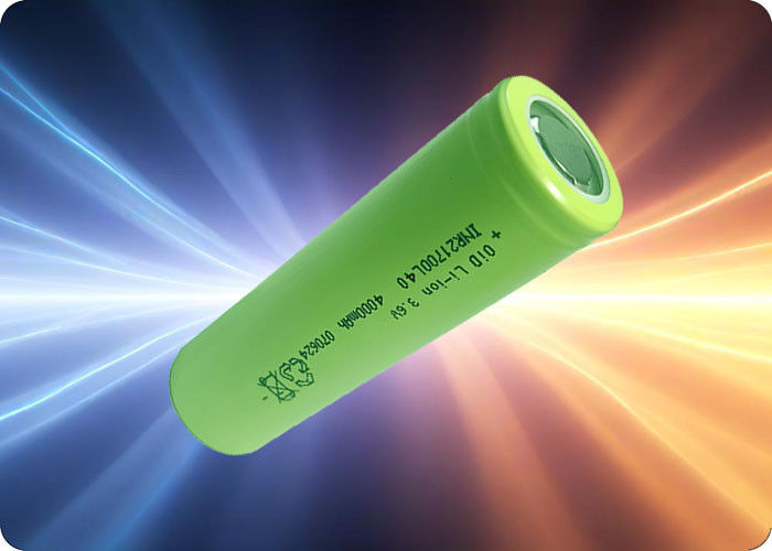 4000mAh 3.6V 21700 NCA Low Temperature Battery 40A 600 Cycles High Discharge Power