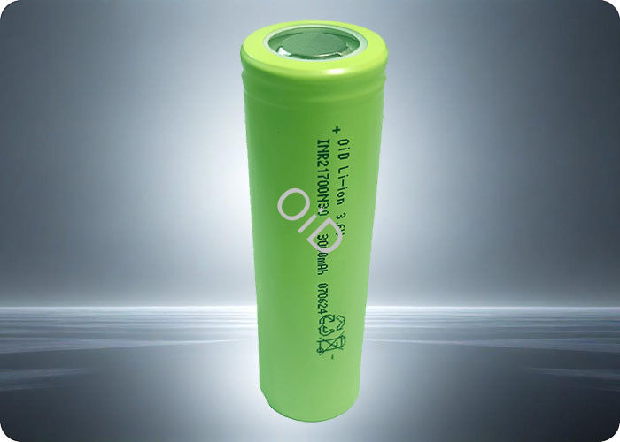 High Energy Density 21700 Battery 40A 3.7 V 3000mAh Li Ion Battery 500 Cycles