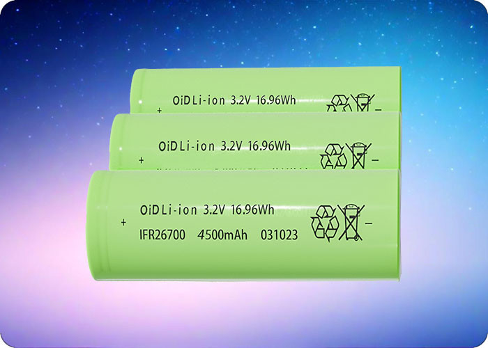 26700 Battery 3.2V 4500mAh 13.5A LFP Rechargeable 1500 Cycles