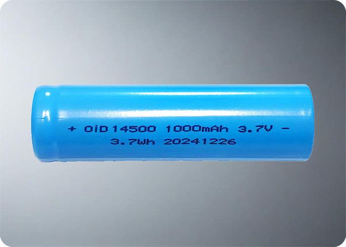 14500 3.7V 1000mAh Rechargeable Lithium Ion Battery 1C Charge 3C Discharge