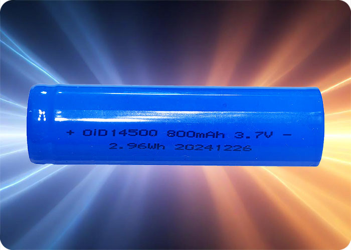 14500 3.7V 800mAh Rechargeable Lithium Battery with 10C Discharge