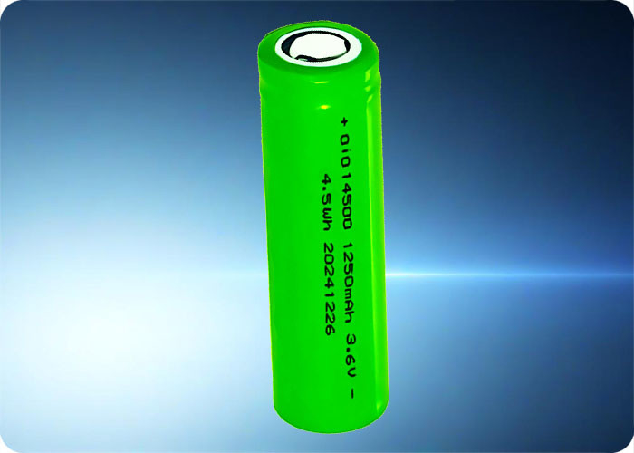14500 Rechargeable Battery 1250mAh 3.6V with 300+ Cycles