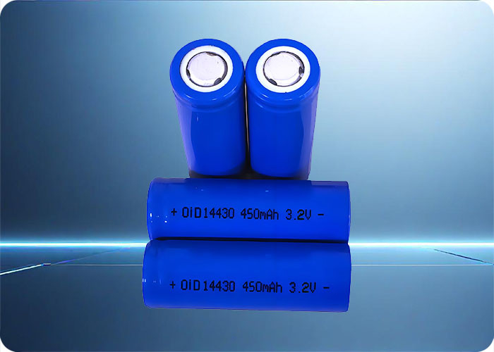 14400 LiFePo4 Battery 450mAh 1.4A Discharge 2000+ Cycles