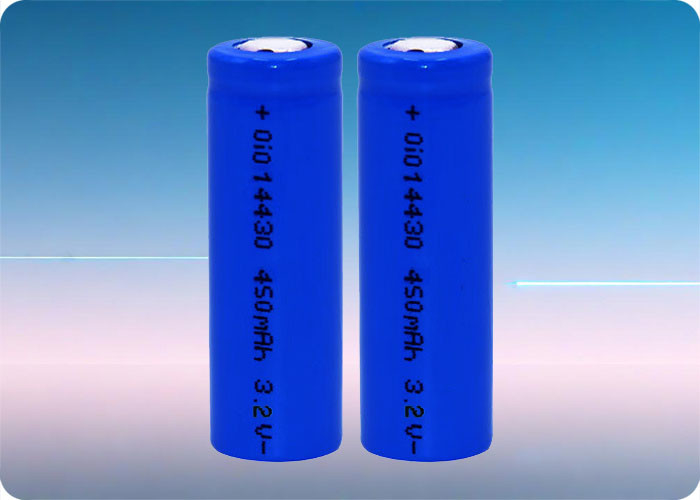 14400 LiFePo4 Battery 450mAh 1.4A Discharge 2000+ Cycles