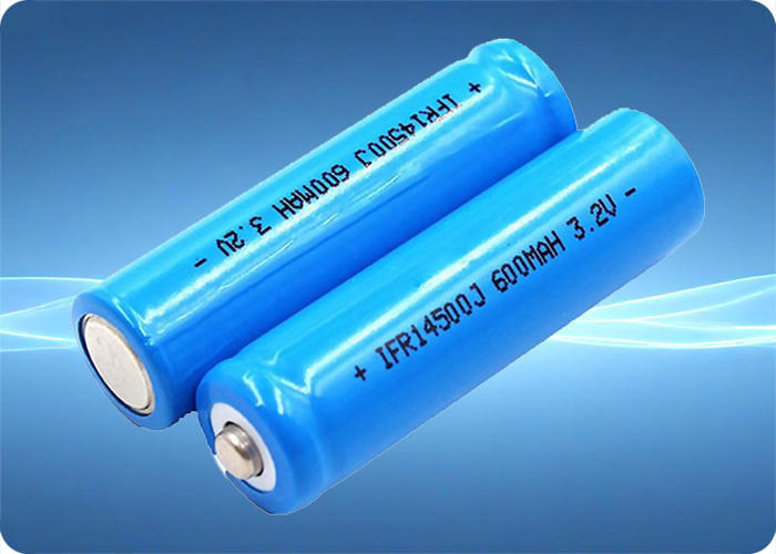 14500 LiFePo4 Battery 3.2V 600mAh 1.8A Discharge 2000+ Cycles