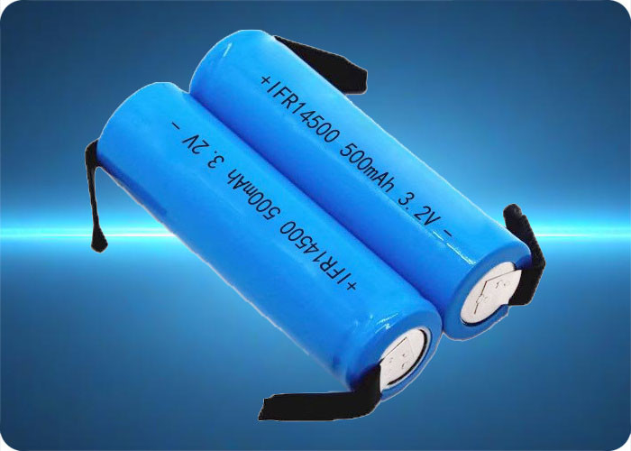 3.2V 500mAh LiFePo4 Rechargeable Battery 14500 1.5A Discharge