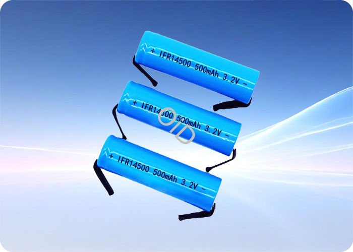 3.2 V 500mAh Rechargeable Battery 14500 LiFePo4 Lithium Battery 1.5A Discharge