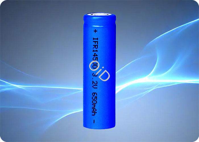 Long Cycle Life Lifepo4 3.2 V Battery 14500 650mAh Rechargeable Battery 1.95A Discharge