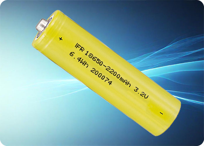 3.2V 2200mAh LiFePo4 Battery 6.6A Discharge 2000 Cycles