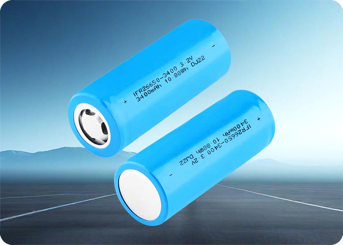 3400mAh 26650 LiFePO4 Battery with 2000+ Cycles and High Discharge