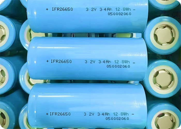 3400mAh 26650 LiFePO4 Battery with 2000+ Cycles and High Discharge