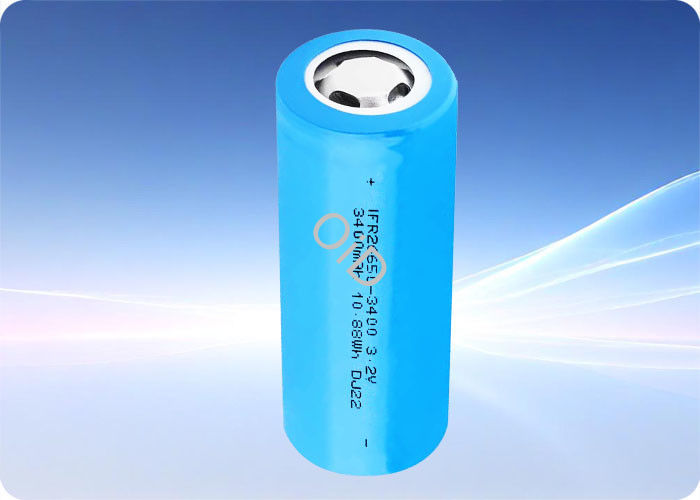 3400mAh 26650 Lithium Iron Phosphate Battery High Discharge Lithium Battery With 2000 Cycle Life