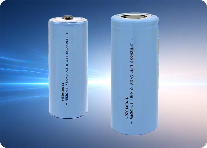 26650 LiFePo4 Battery 3.2V 3600mAh 10.8A Rechargeable 2000+ Cycles
