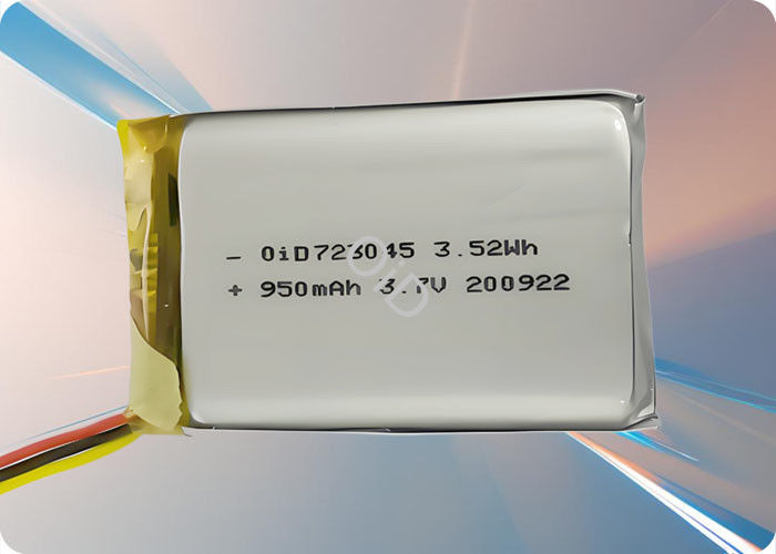 OiD723045-980 3.7V 980mAh 0.5C Discharging 500 Cycles Lithium Polymer Battery
