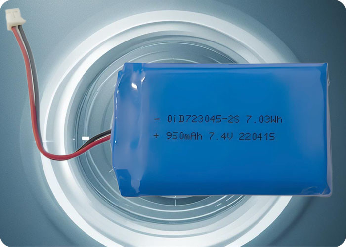 7.4V 980mAh Lithium Polymer Battery with 2C Discharge and 300 Cycles
