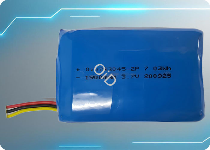OiD723045C-2P-1980 3.7V 1980mAh 2C Discharge 300 Cycles Lithium Polymer Battery