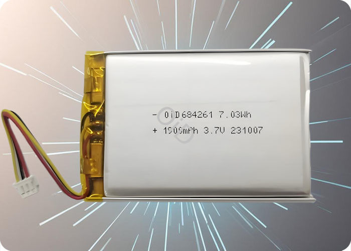 Customized 3.7 V 2000mah Lipo Battery 500 Cycles Compact Lipo Battery 1.5A Discharge