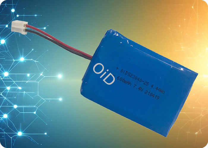 630mAh 7.4 V Li Ion Battery 300 Cycles 2C Lipo Battery OiD523040-2S-630
