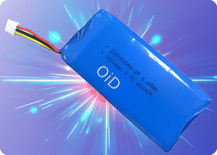 OiD502856-2P-1850 3.7V 1850mAh 2.0A 300 Cycles Lithium Polymer Battery