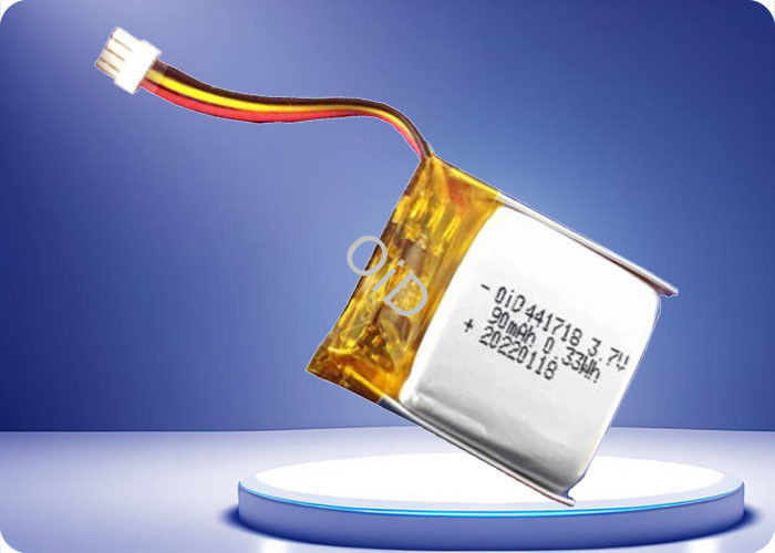 3.7V 93mAh 1C Lithium Ion Battery 500 Cycles Battery OiD441718-93