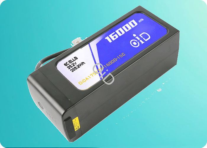 Lightweight High Power Lipo Battery Drone 16000 mAh Battery 22.8V 100A Peak Discharge